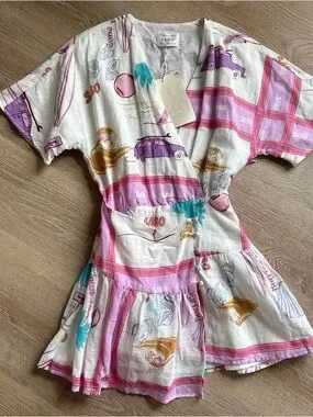 Sabo Skirt | Dresses | Sabo Skirt Nwt Micah Wrap Dress Xs Surfing Scarf ...